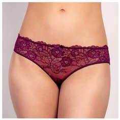 Innamore Трусы слипы кружевные Basic lace, размер 5(48), sangria