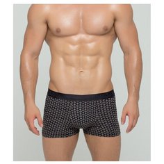 Salvador Dali Трусы боксеры, принт ромбы, профилированный гульфик, размер L, черный