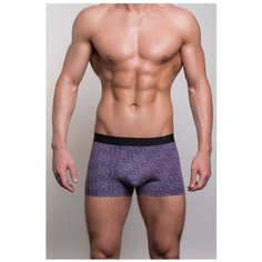 Salvador Dali Трусы боксеры с узором в виде завитков, размер XXL, фиолетовый