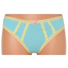 LUI et ELLE Трусы Juliette бразилиано средней посадки, размер 5 (XL), голубой