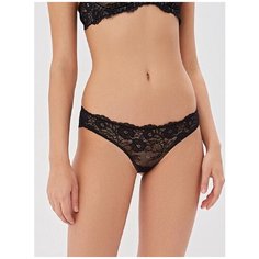 Innamore Трусы Tulip кружевные бразильяна низкой посадки, размер 2(42), черный