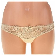 Innamore Трусы стринги Basic Lace низкой посадки, размер 1(40), beige