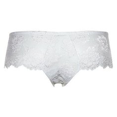 Lormar Трусы Deluxe Shorts шортики средней посадки кружевные, размер 4, белый