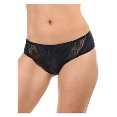 Lormar Трусы Promise слипы кружевные вставки, размер 2, черный