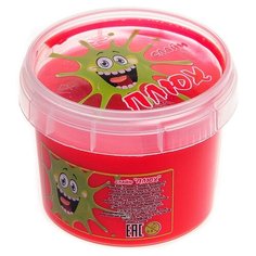 Лизун Плюх в контейнере красный