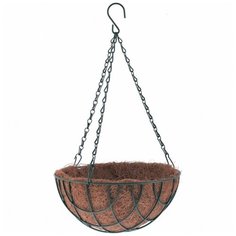 Кашпо подвесное с вкладышем из коковиты, полукруглое, диаметр: 35 см Palisad