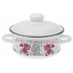 Кастрюля цил 1,5 л Мозаика белосн 1RB161M 1805208 СтальЭмаль