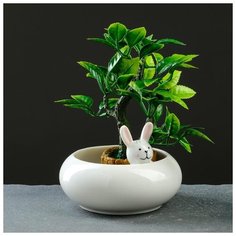 Кашпо керамическое "Зайчик" 10*7см 5274465 Take It Easy