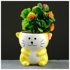 Кашпо керамическое "Котенок" 11*10см 5274451 Take It Easy