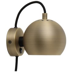 Лампа настенная Ball, ?12 см, античная латунь, матовая Frandsen