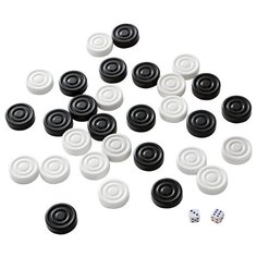 Ладья-С Фишки для нард Кировские пластмассовые + кубики