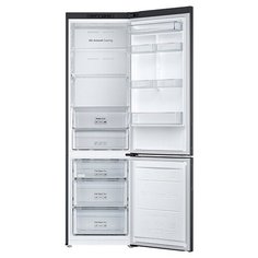 Холодильник Samsung RB37A5070B1 с нижней морозильной камерой, 367 л, Чёрный
