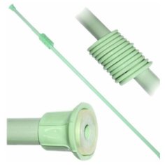 ШТАНГА ДЛЯ ВАННОЙ РАЗДВИЖНАЯ 280 СМ, С КОЛЬЦАМИ (САЛАТОВЫЙ) (1/25) "ВИОЛЕТ" Violet