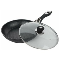 Сковорода Bekker BK-3770, 30 см, с крышкой, черный