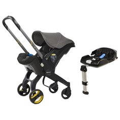 Автокресло-переноска группа 0+ (до 13 кг) Doona + Isofix, Grey Hound