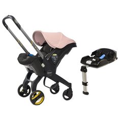 Автокресло-переноска группа 0+ (до 13 кг) Doona + Isofix, blush pink