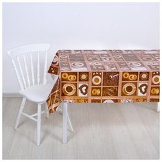 Клеенка столовая на тканевой основе 1,25х25 м "Кофе" 1107392 КОЛОРИТ