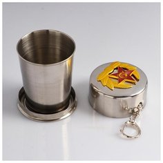 Складной стакан с карабином "Красная звезда", 150 мл, d=6.5 см 739620 Сима ленд