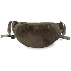 Поясная сумка OrsOro, искусственный мех, оливковый
