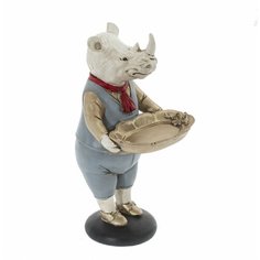 Фигурка декоративная "Носорог", 755846, 14/17.5/30.5 см. РЕМЕКО