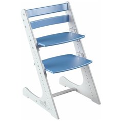 Детский регулируемый стул Конек Горбунек Комфорт комбинированный белый/синий