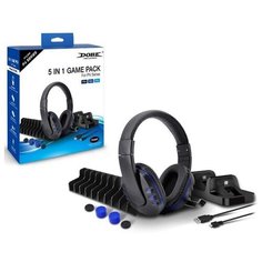 Набор аксессуаров из 5 предметов для консоли Playstation 4 Dobe