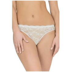 Lormar Трусы стринги Class pants из нежного кружева, размер 2, слоновая кость