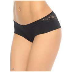 LUI et ELLE Трусы Colette трусы-шорты средней посадки, размер 5 (XL), черный