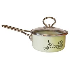 Ковш Vitross Maestro, 1.5 л, белоснежный/салатный "Maestro"