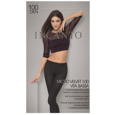 Колготки Incanto Micro Velvet Vita Bassa, 100 den, размер 4-L, nero (черный)