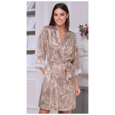 Халат MIA-AMORE, размер 2XL/3XL, бежевый