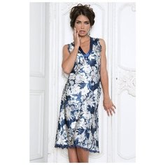 Сорочка MIA-AMORE, размер XXL, белый/синий