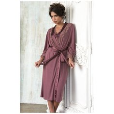 Халат Mia-Mia Lora, размер 2XL/3XL (52-54), коричневый