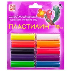 Пластилин "Флюрисветики", 10 цветов Луч