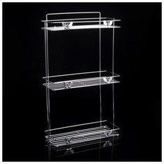 Полка 3х-ярусная "Бабочки" 32,5х12,5х55,5 см 2998316 Доляна