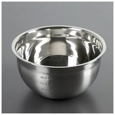 Миска 20х10,2 см с мерной шкалой 1,2 л,толщина 0,6 мм 3795258 Сима ленд