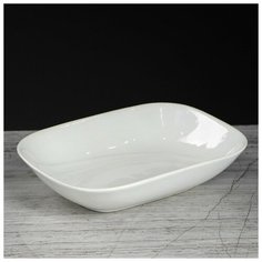 Салатник 0,5 л "Шанс" большой, белый 1591609 Керамика ручной работы