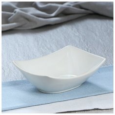 Салатник "Летний", белый, 340 мл 4899280 Керамика ручной работы