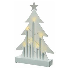Светильник декоративный СВЕЧИ У ЁЛОЧКИ, 7 тёплых белых LED-огней, 6x25x36 см, таймер, батарейки, разные модели, Kaemingk