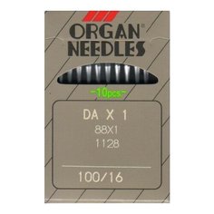 Набор игл для промышленных швейных машин Organ Needles № 100, 10 штук, арт. DAx1