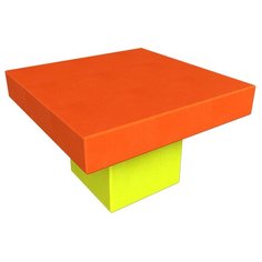 Мягкий игровой комплекс ROMANA Столик ДМФ-МК-02.34.01, оранжевый/желтый