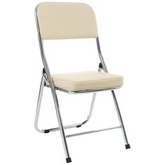 Стул Woodville Chair, металл/искусственная кожа, цвет: бежевый