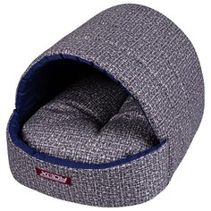 Домик для животных "Эстрада" №2, рогожка (цвет: серый), 44x50x40 см Xody