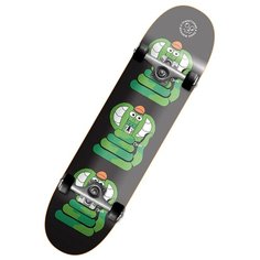 Скейтборд Траектория Жирков, 31.13x7.75, черный/зеленый