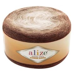 Пряжа Alize Angora Gold Ombre Batik, 20 % шерсть, 80 % акрил, 150 г, 825 м, 4 шт., 7243 коричневый