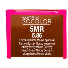 Matrix Socolor Beauty стойкая крем-краска для волос, 5Mr светлый шатен мокка красный, 90 мл