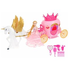 Кукла Shantou Gepai с каретой Волшебная сказка, 15 см, 2204D