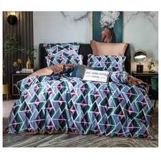 Комплект постельного белья Сатин Роял Тенсель TS010, Евро, наволочки 4 шт Ситрейд