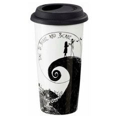 Стакан керамический c крышкой Funko: Кошмар перед Рождеством (Nightmare Before Christmas) Время делиться и пугать (Time to Share and Scare) (NBC05928) 490 мл
