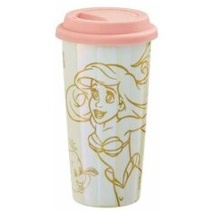 Стакан керамический c крышкой Funko: Русалочка (Little Mermaid) Жемчужная Годовщина Свадьбы (Pearl Anniversary) (UT-DI06122) 470 мл